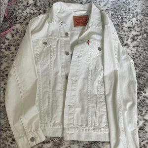 Levi's White Denim Trucker Jacket